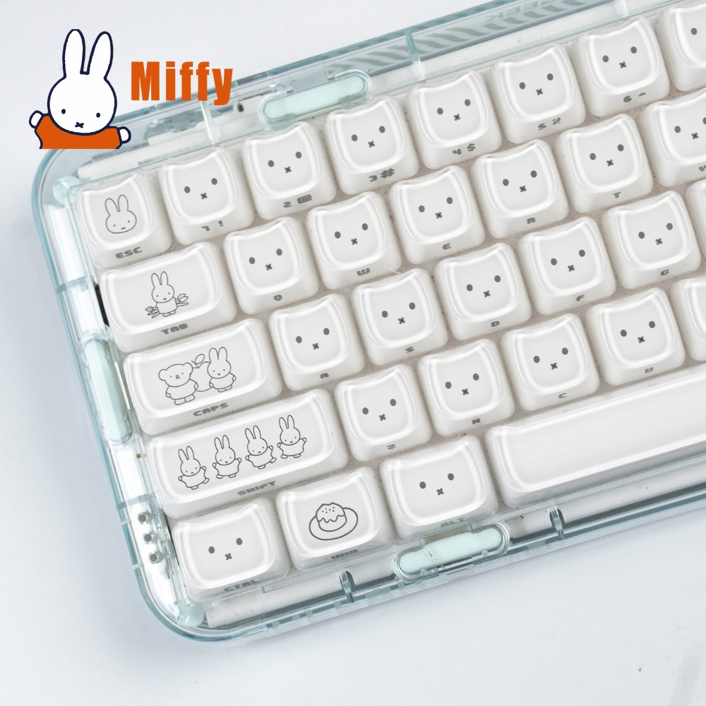 Pc Gaming Kawaii - Capuchons de touches Kawaii Miffy, lapin