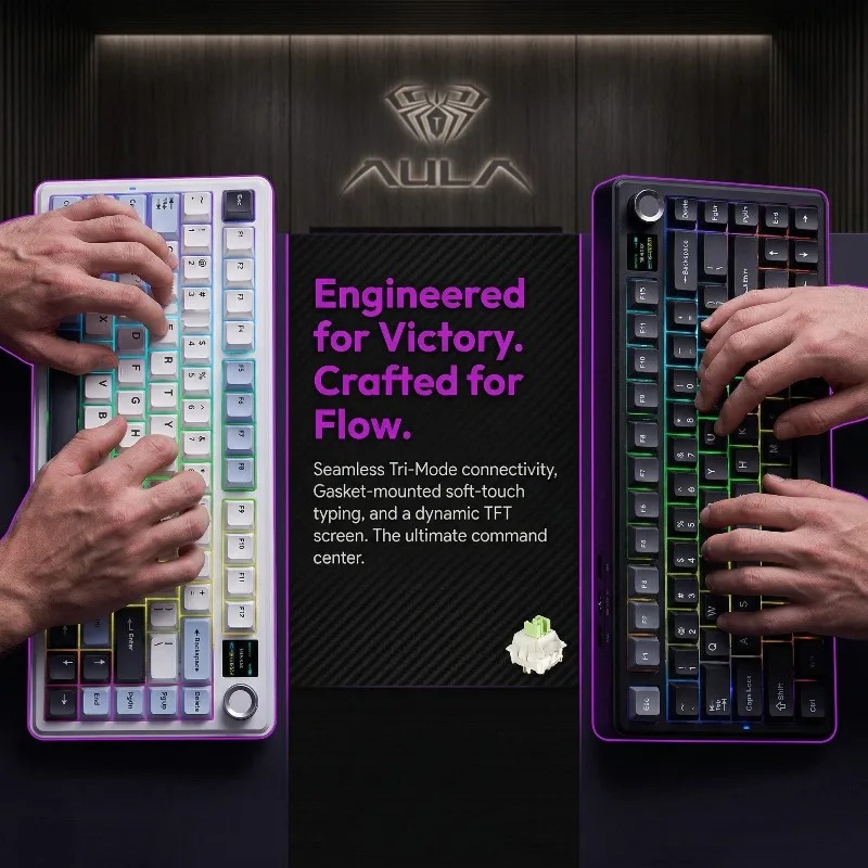 Clavier mécanique AULA F75 Max - Pc Gaming Keyboards avis et prix