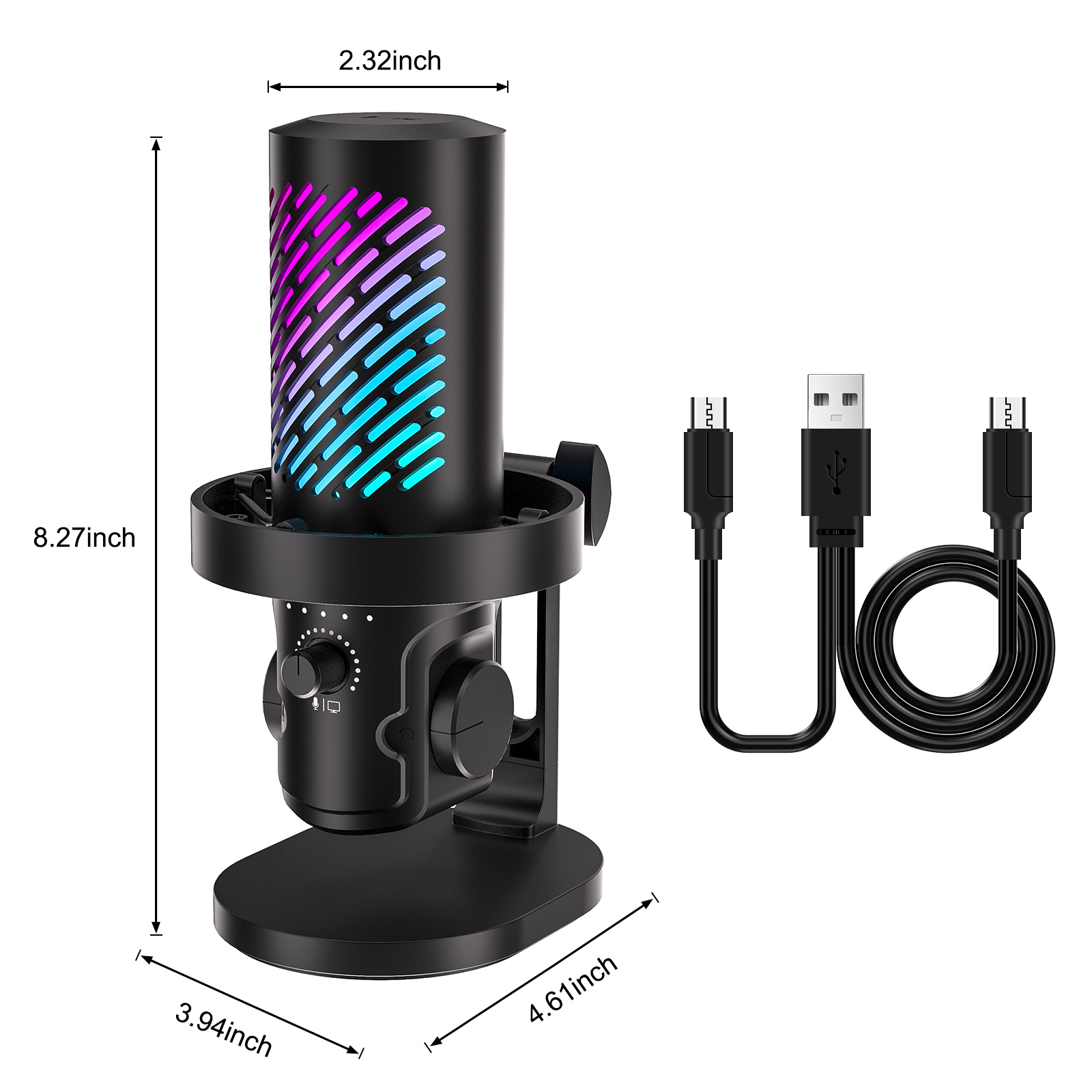 Tenlamp CG1 RGB Microphone de  - Pc Gaming Youtube avis et prix